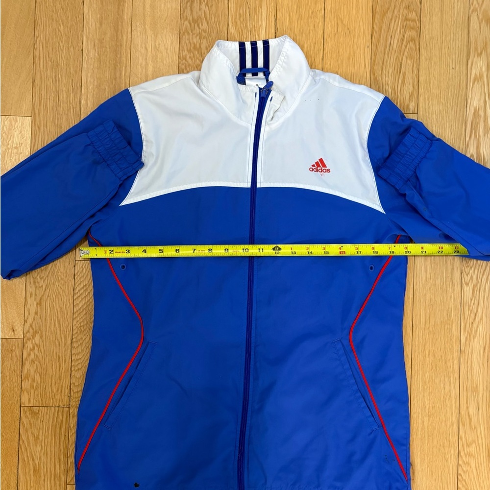 Adidas Essentials 2012 Colorblock Track Jacket Blue White Red Size M - Picture 5 of 11